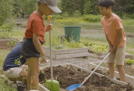 Le jardinage est un jeu d&#039;enfant