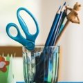 Ciseaux pour enfants à bout rond, Turquoise (13 cm)