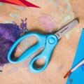 Ciseaux pour enfants à bout rond, Turquoise (13 cm)